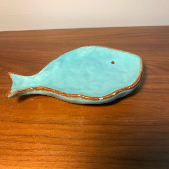 Creative CoOp Accents Creative Coop Blue Fish Dish Poshmark